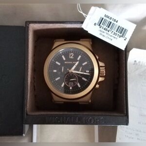Michael Kors Dylan Men's Watch Style MK8184 Rose Gold & Black